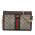 Gucci AB Gucci Brown Beige Coated Canvas Fabric Small GG Supreme Web Ophidia Chain Crossbody Italy