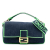 Fendi AB Fendi Blue Denim Denim Fabric Large Baguette Satchel Italy
