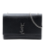 Saint Laurent B Saint Laurent Black Calf Leather Medium Grain De Poudre Monogram Kate Crossbody Italy