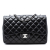 Chanel B Chanel Black Lambskin Leather Leather Jumbo Classic Lambskin Single Flap France