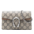 Gucci AB Gucci Brown Beige Coated Canvas Fabric Mini GG Supreme Dionysus Crossbody Italy