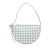 Bottega Veneta AB Bottega Veneta Gray with Blue Light Blue Calf Leather Mini Intrecciato Sunrise Hobo Italy