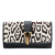Saint Laurent AB Saint Laurent White with Black Pony Hair Natural Material Leopard Print Chyc Ligne Clutch Italy