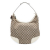 Gucci B Gucci Brown Beige with White Canvas Fabric Large GG Princy Hobo Italy