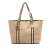Gucci B Gucci Brown Beige Canvas Fabric Large GG Jolicoeur Tote Italy
