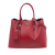 Prada B Prada Red Saffiano Leather Medium Cuir Double Handle Satchel Italy