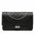 Chanel 2.55 Reissue Maxi Calfskin Leather Matelassè Flap Shoulder Bag Black