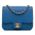 Chanel AB Chanel Blue Caviar Leather Leather Mini Square Pure Classic Caviar Single Flap France