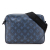 Louis Vuitton B Louis Vuitton Blue Navy Calf Leather Monogram Shadow Duo Messenger France
