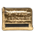 Chanel AB Chanel Gold Lambskin Leather Leather Metallic Lambskin Je Ne Suis Pas En Solde Clutch Italy