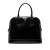Prada B Prada Black Saffiano Leather Vernice Promenade Dome Satchel Italy