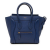 Celine B Celine Blue Calf Leather Micro skin Luggage Tote Italy