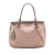 Gucci B Gucci Pink Canvas Fabric GG Sukey Tote Italy