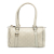 Gucci B Gucci White Ivory Calf Leather Guccissima Abbey D Ring Boston Bag Italy