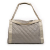 Chanel B Chanel Gray with Brown Taupe Lambskin Leather Leather Quilted Lambskin In The Mix Tote Italy