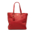 Prada B Prada Red Calf Leather Vitello Daino Side Zip Tote Italy