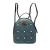Gucci AB Gucci Blue Denim Denim Fabric Small GG Marmont Pearl Studded Matelasse Backpack Italy