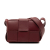 Bottega Veneta Red Bordeaux Nappa Leather Leather Candy Nappa Intrecciato Cassette Crossbody Italy