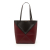 Loewe B LOEWE Red Burgundy with Black Calf Leather Medium Bicolor Shiny skin Puzzle Fold Tote Spain