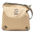 Gucci B Gucci Brown Beige Canvas Fabric GG Abbey D Ring Crossbody Italy