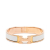 Hermès B Hermès White with Gold Enamel Other Narrow Clic H Bracelet PM France