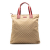 Gucci AB Gucci Brown Beige Canvas Fabric GG Web Tote Italy