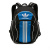 Balenciaga AB Balenciaga Black with Blue Nylon Fabric Adidas Recycled Backpack Italy