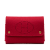 Hermès AB Hermès Red Wool Fabric Felt Mises et Relances Cards Holder France