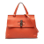 Gucci B Gucci Orange Calf Leather Small Bamboo Daily Satchel Italy