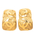 Chanel AB Chanel Gold Gold Plated Metal CC Clip On Earrings France