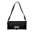 Ferragamo AB Ferragamo Black Suede Leather and Calfskin Gancini Shoulder Bag Italy