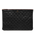 Chanel B Chanel Black Caviar Leather Leather Large Quilted Caviar O Case Clutch Italy
