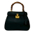 Gucci B Gucci Black Calf Leather Medium Grained skin Bamboo Lady Lock Handbag Italy