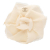 Chanel AB Chanel White Linen Natural Material CC Camellia Brooch France