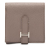 Hermès AB Hermès Brown Taupe Calf Leather Epsom Bearn Compact Wallet France