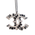Chanel AB Chanel Silver with Black Silver Metal Ruthenium Plated CC Crystal Pendant Necklace France