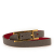Hermès B Hermès Gray with Red Calf Leather Epsom Behapi Double Tour Bracelet France