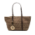 Fendi B Fendi Brown Beige Canvas Fabric Mini Zucchino Superstar Tote Italy