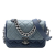 Chanel A Chanel Blue Calf Leather Small Quilted Iridescent skin and Caviar Daily Carry Flap Italy