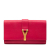 Saint Laurent AB Saint Laurent Pink Dark Pink Calf Leather Chyc Ligne Clutch Italy