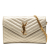 Saint Laurent Gold Metallic Grain De Poudre Matelasse Chevron Monogram Chain Wallet Italy
