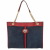 Gucci Maxi Rajah Tote Blue & Red