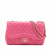 Chanel Single Flap Jumbo Leather Chain Bag Pink