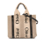 Chloé B Chloé Brown Beige Canvas Fabric Small Woody Tote Italy