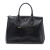 Prada B Prada Black Saffiano Leather Large Lux Galleria Double Zip Tote Italy
