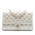 Chanel B Chanel Gold Light Gold Calf Leather CC Quilted Metallic Lambskin Flap Clutch on Chain France