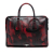 Prada B Prada Red Saffiano Leather Camouflage Print Briefcase Italy
