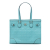 Gucci AB Gucci Blue Turquoise Calf Leather GG Star Embossed Tote Italy