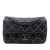 Chanel AB Chanel Black Calf Leather Small Quilted Distressed skin Studded Metal Beauty Flap Italy
