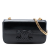 Celine AB Celine Black Calf Leather Smooth skin Cuir Triomphe Chain Shoulder Bag Italy
